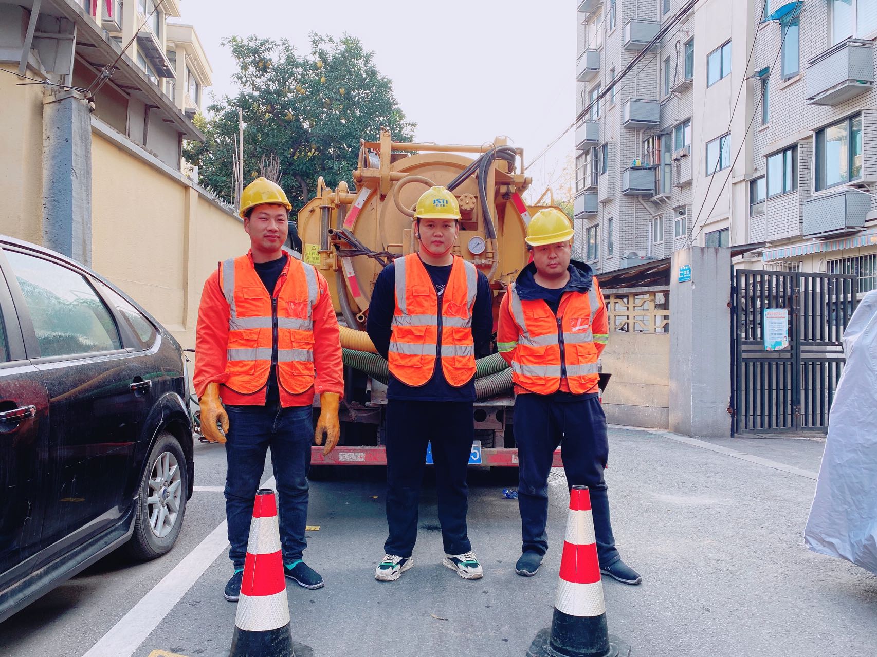 东坝南京某小区管道清淤检测施工